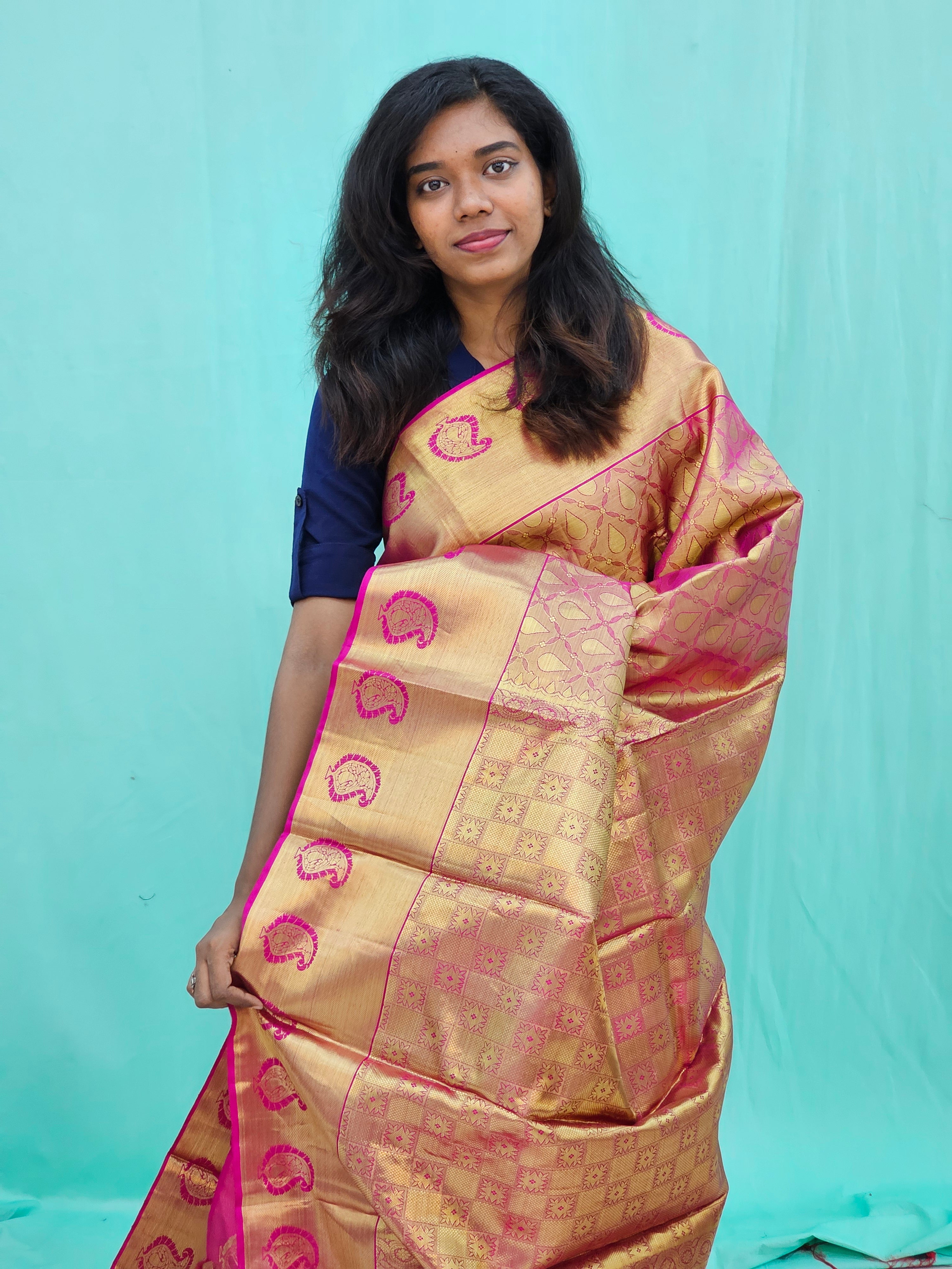 Kanchipuram Pure Tissue Silk Saree 007