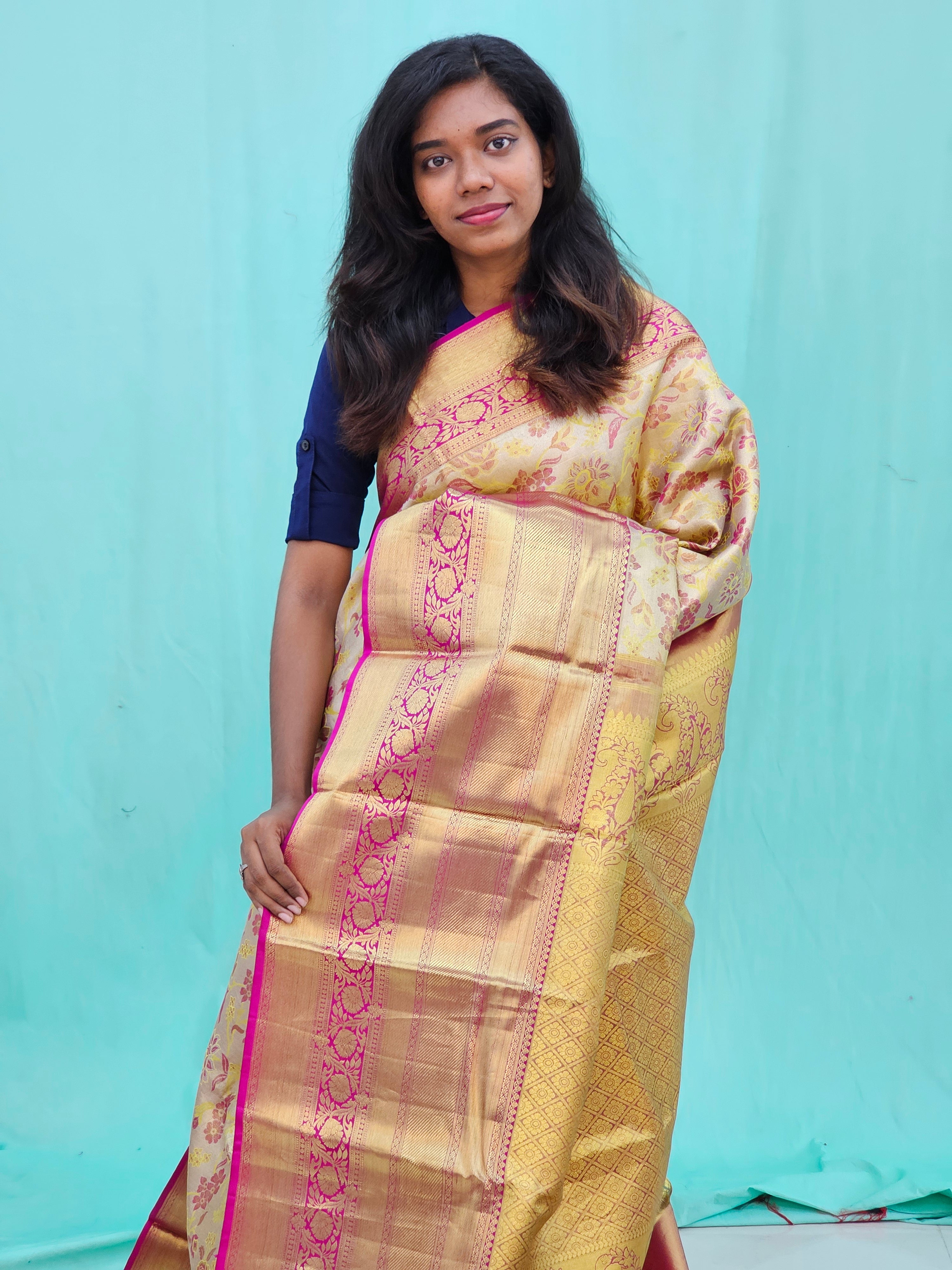 Kanchipuram Pure Tissue Silk Saree 008