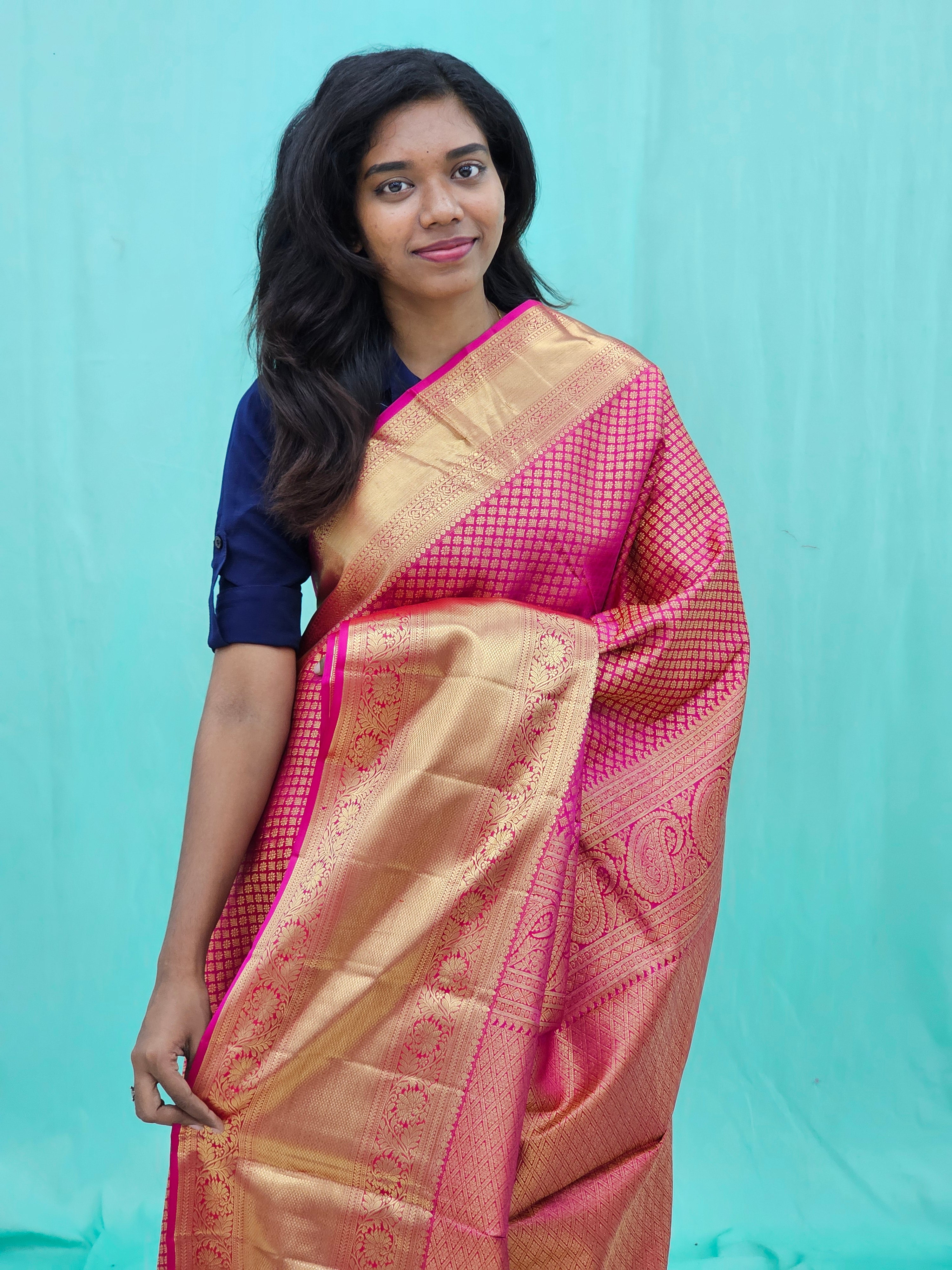 Kanchipuram Pure High Bridal Silk Saree 004