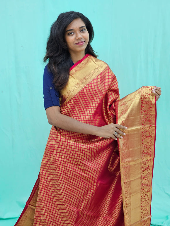 Kanchipuram Pure High Bridal Silk Saree 008