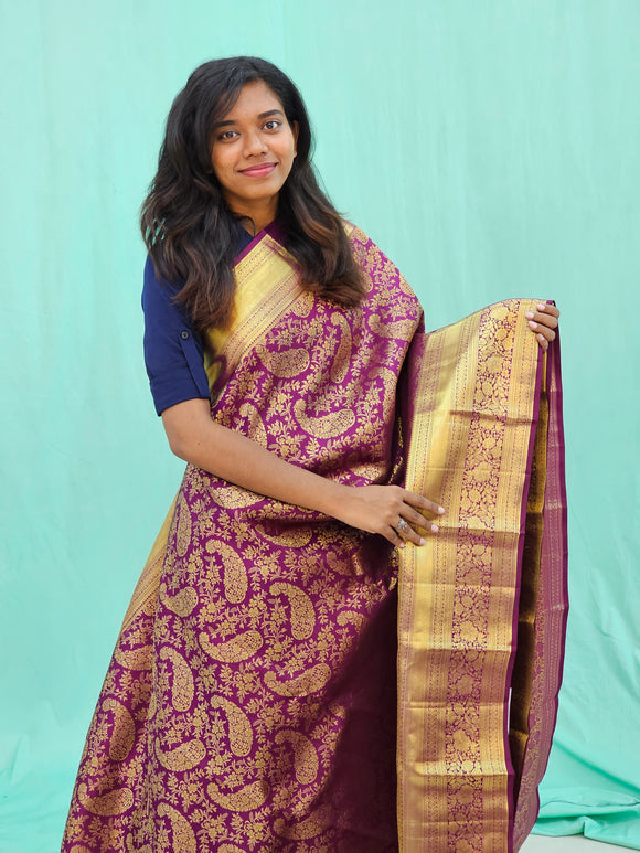 Kanchipuram Pure High Bridal Silk Saree 014