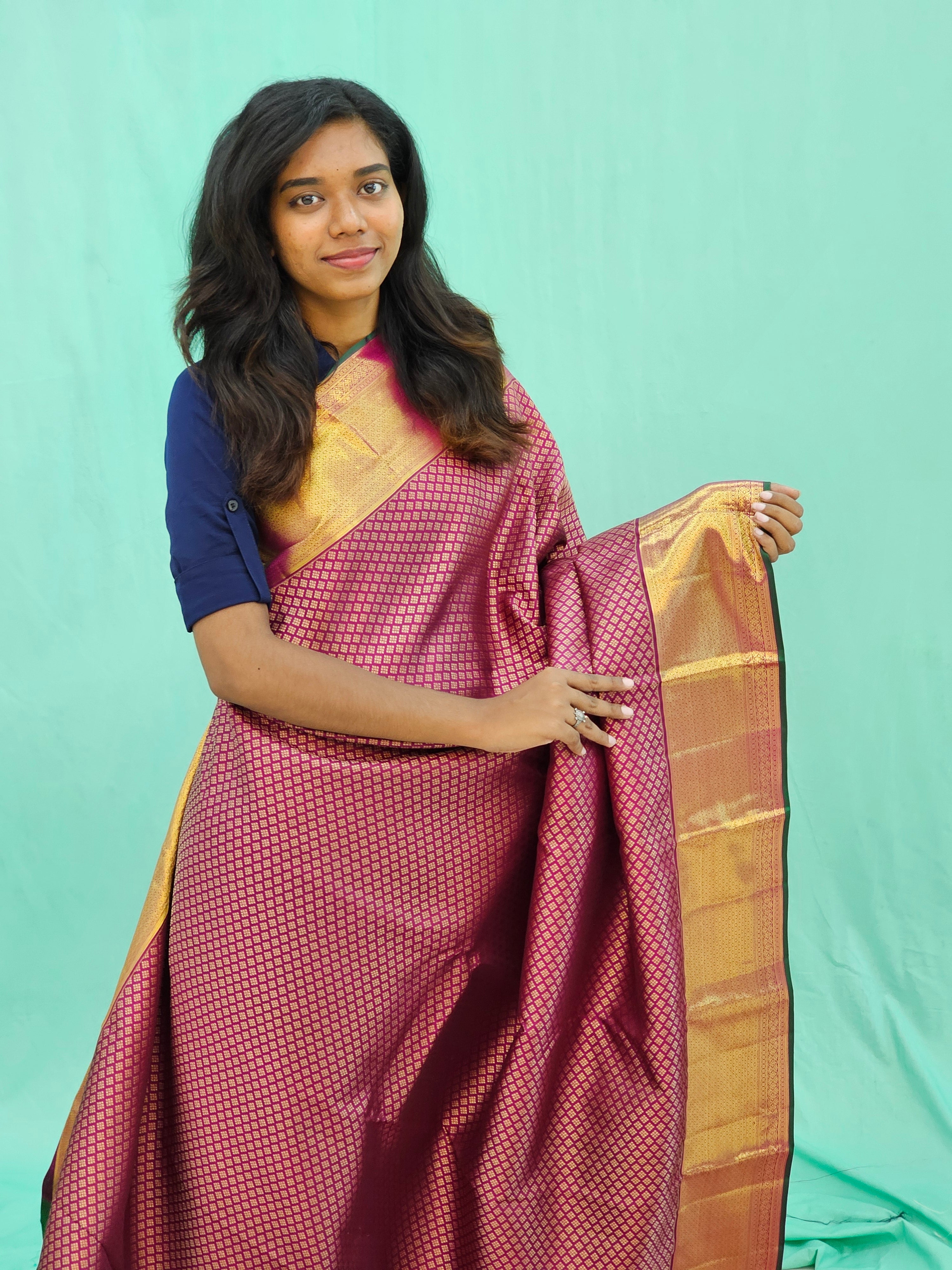 Kanchipuram Pure High Bridal Silk Saree 016