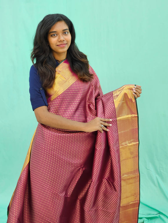 Kanchipuram Pure High Bridal Silk Saree 016