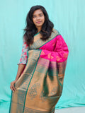 Kanchipuram Blended Mini Bridal Silk Saree 178