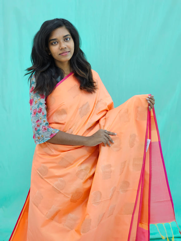Kanchipuram Blended Gifted Silk Saree 002