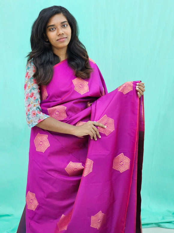 Kanchipuram Blended Gifted Silk Saree 015