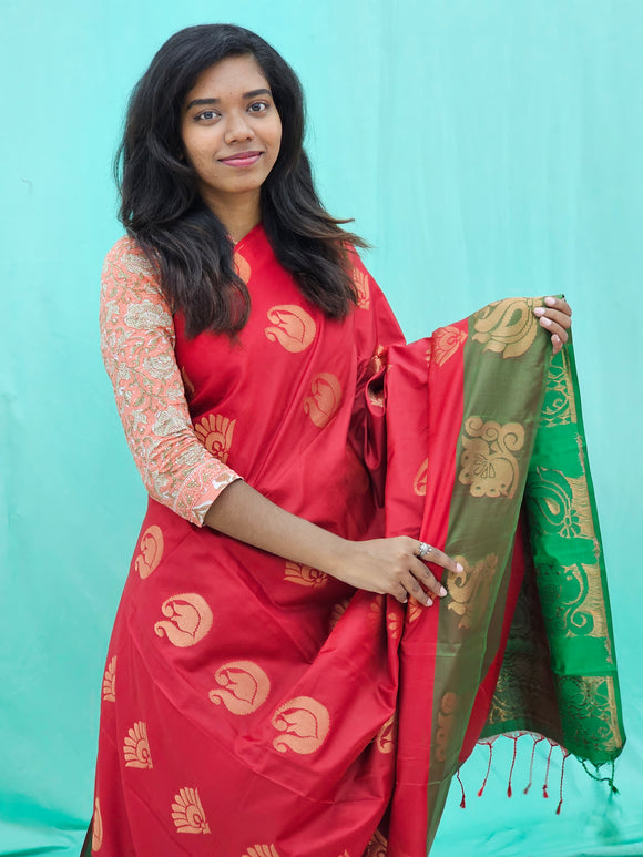 Kanchipuram Blended Gifted Silk Saree 034