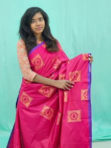 Kanchipuram Blended Soft Silk Silk Saree 040