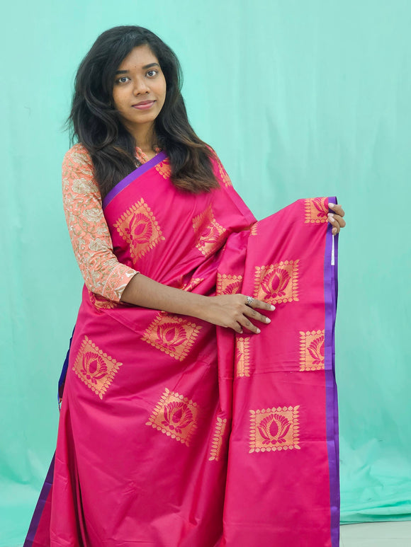 Kanchipuram Blended Soft Silk Silk Saree 040