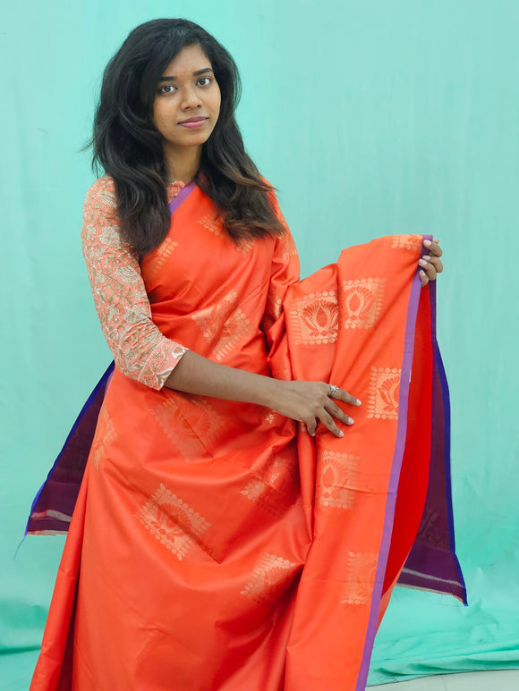 Kanchipuram Blended Soft Silk Silk Saree 041