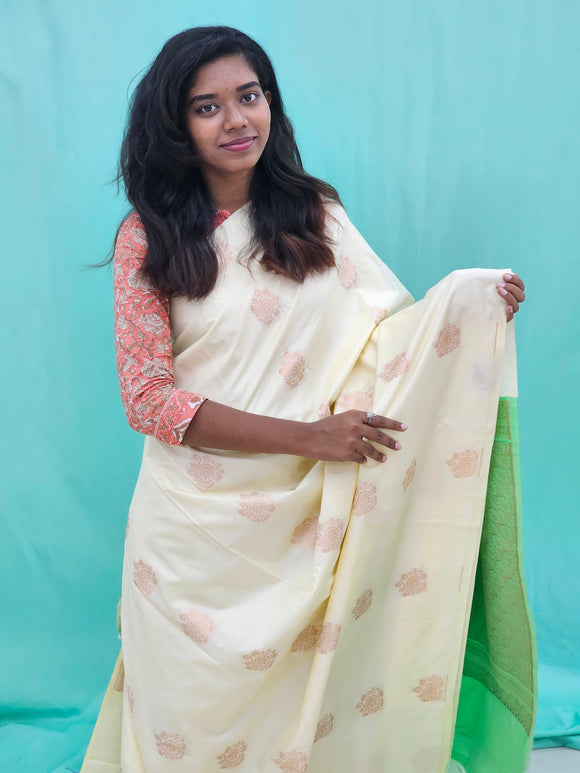 Kanchipuram Blended Soft Silk Silk Saree 043