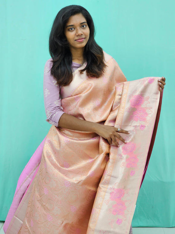 Kanchipuram Blended Trendy Tissue Silk Saree 042