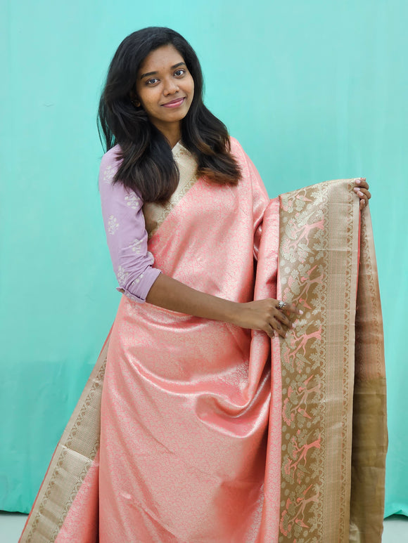 Kanchipuram Blended Trendy Tissue Silk Saree 044