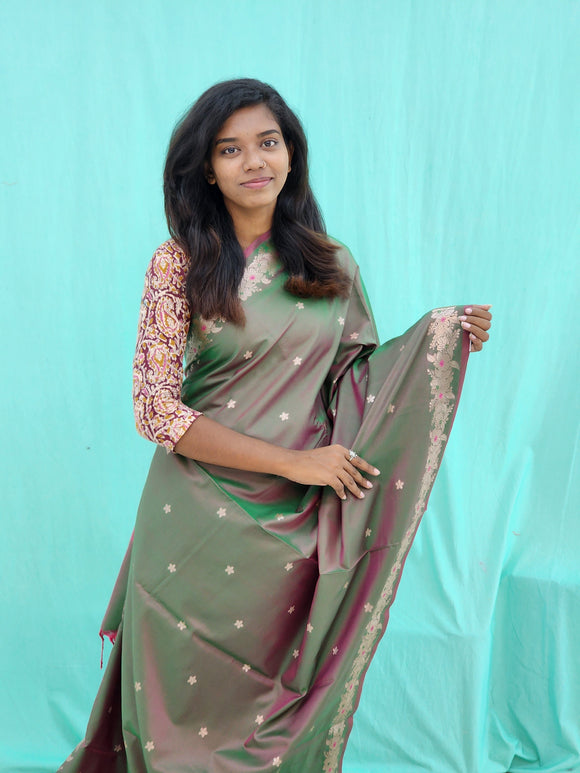 Kanchipuram Blended Trendy Silk Saree 033