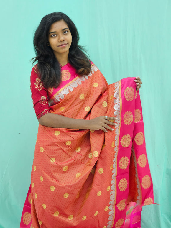 Kanchipuram Blended Trendy Silk Saree 096