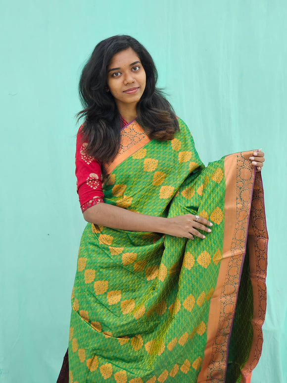 Kanchipuram Blended Trendy Silk Saree 097