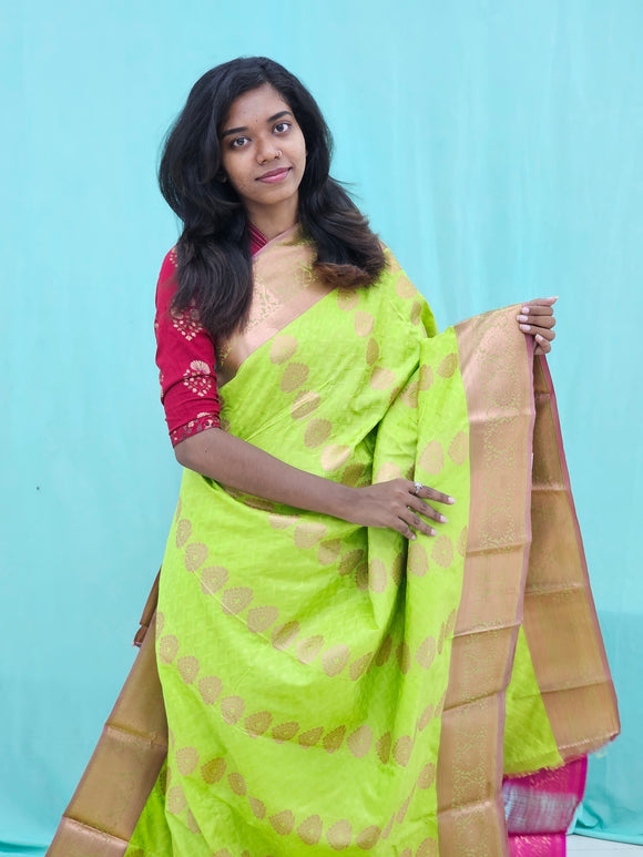 Kanchipuram Blended Trendy Silk Saree 101