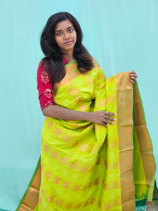 Kanchipuram Blended Trendy Silk Saree 105