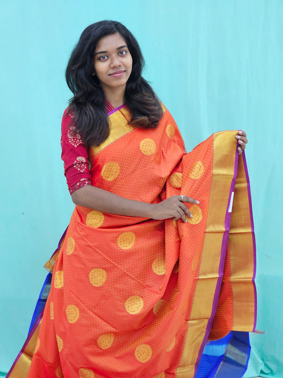 Kanchipuram Blended Trendy Silk Saree 106