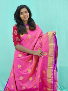 Kanchipuram Blended Trendy Silk Saree 107