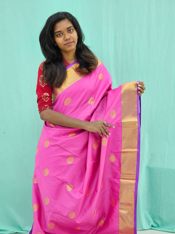 Kanchipuram Blended Trendy Silk Saree 109