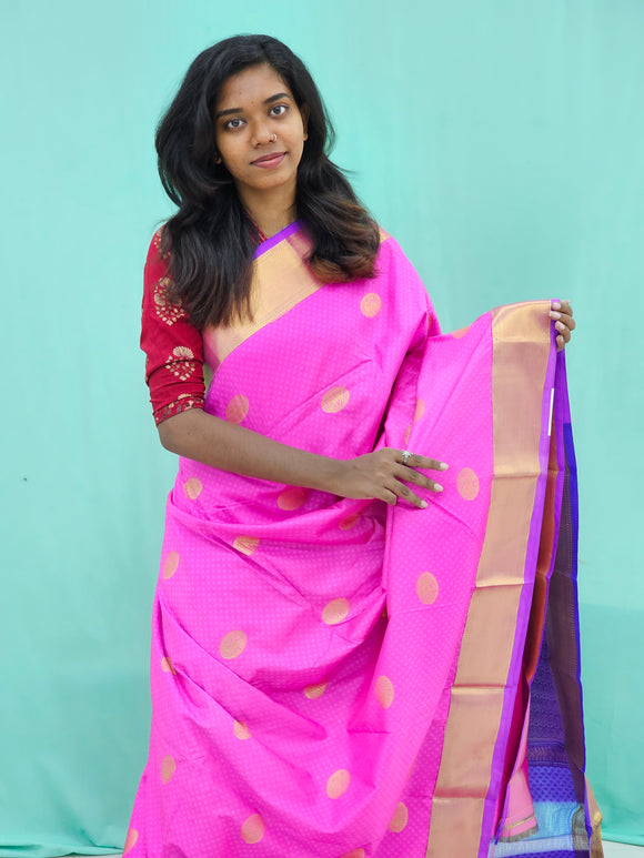 Kanchipuram Blended Trendy Silk Saree 111