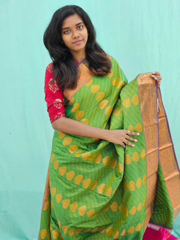 Kanchipuram Blended Trendy Silk Saree 118