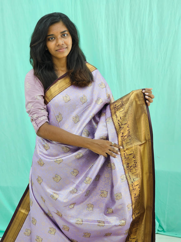 Kanchipuram Blended Trendy Tissue Silk Saree 054
