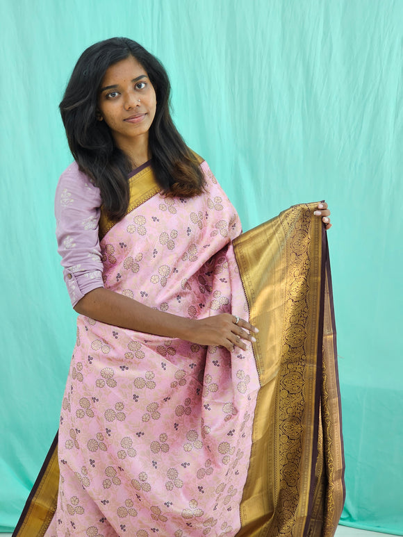 Kanchipuram Blended Trendy Tissue Silk Saree 055