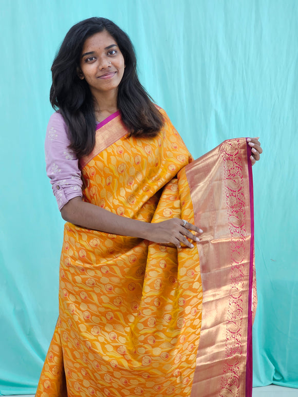 Kanchipuram Blended Trendy Tissue Silk Saree 063
