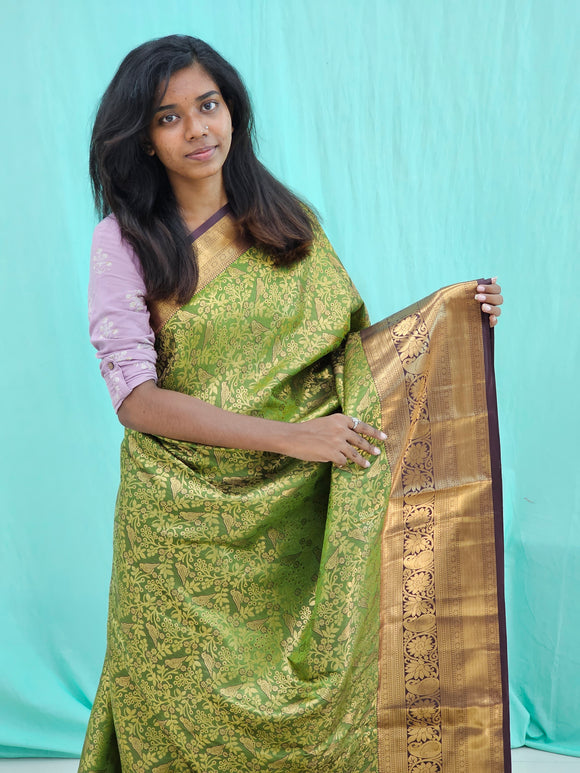 Kanchipuram Blended Trendy Tissue Silk Saree 065