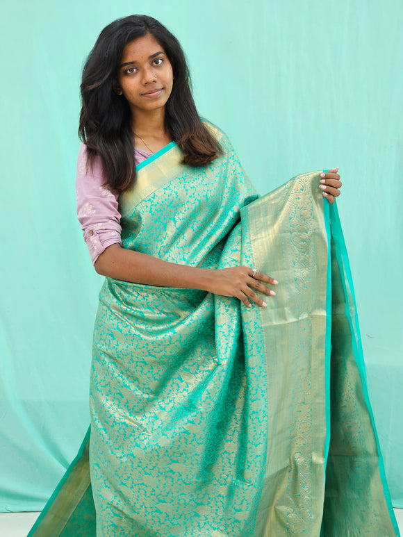 Kanchipuram Blended Trendy Tissue Silk Saree 066