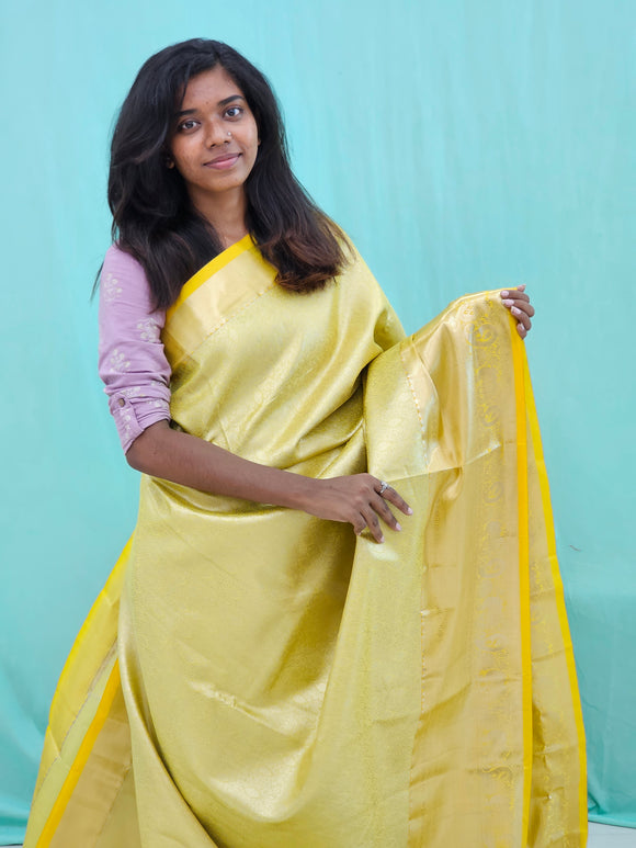 Kanchipuram Blended Trendy Tissue Silk Saree 067