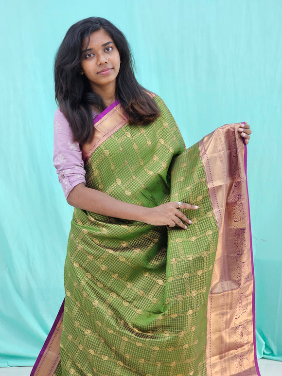 Kanchipuram Blended Trendy Tissue Silk Saree 068