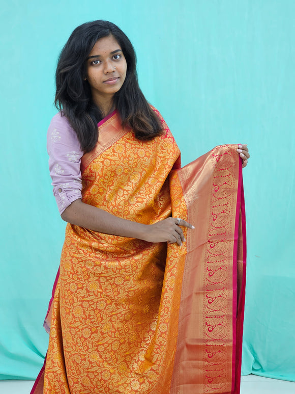 Kanchipuram Blended Trendy Tissue Silk Saree 071