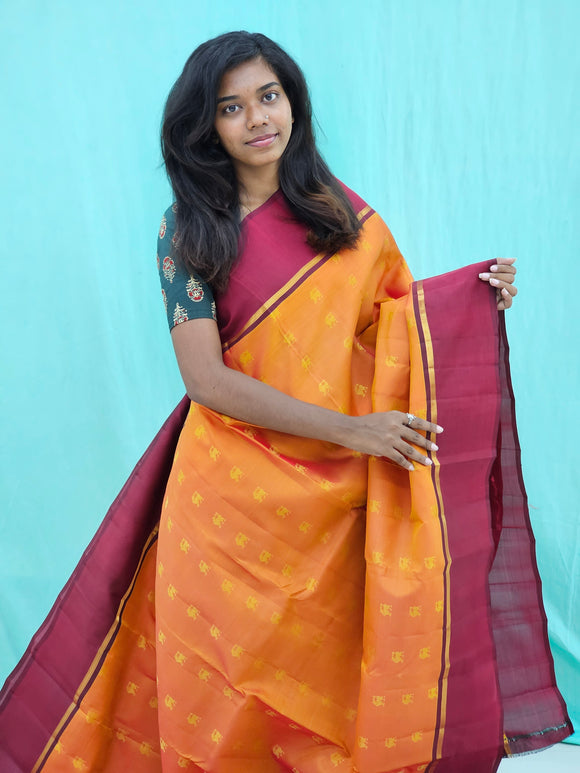 Kanchipuram Pure Luxurious Silk Saree 094