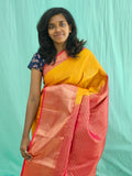 Kanchipuram Blended Mini Bridal Silk Saree 233
