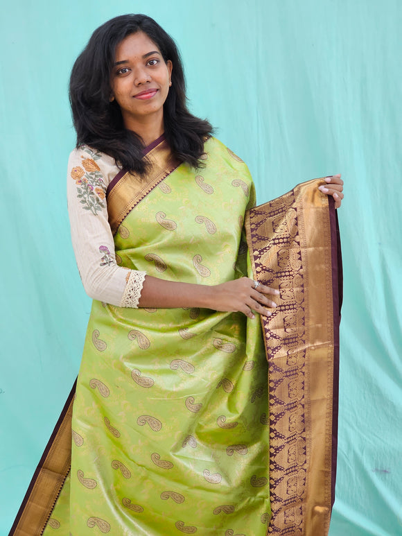 Kanchipuram Blended Grand Tissue Silk Saree 006