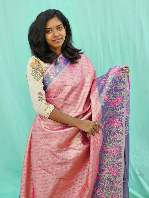 Kanchipuram Blended Grand Tissue Silk Saree 009