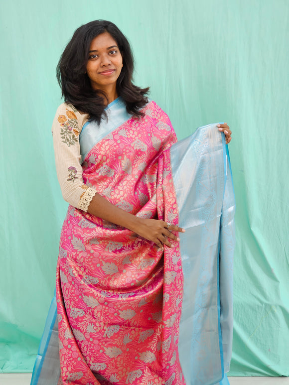 Kanchipuram Blended Grand Tissue Silk Saree 013