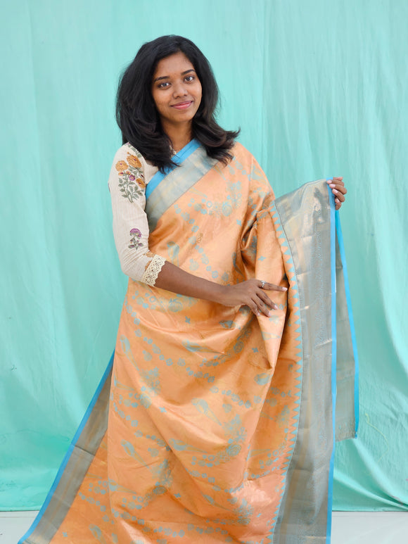 Kanchipuram Blended Grand Tissue Silk Saree 021