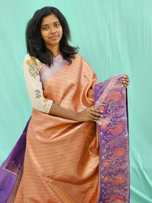 Kanchipuram Blended Grand Tissue Silk Saree 024