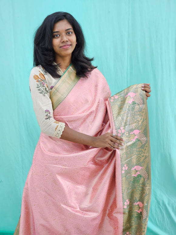 Kanchipuram Blended Grand Tissue Silk Saree 031