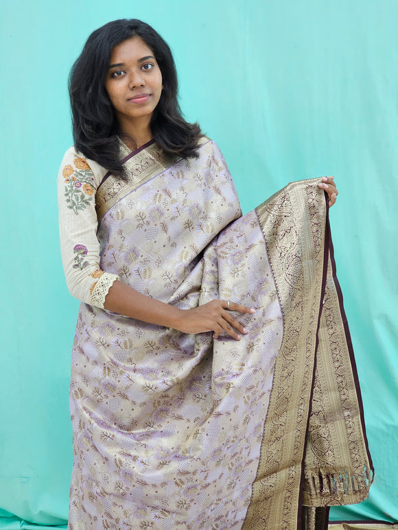 Kanchipuram Blended Grand Tissue Silk Saree 039