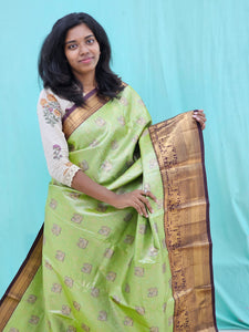 Kanchipuram Blended Grand Tissue Silk Saree 046