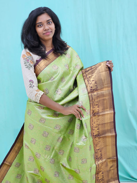 Kanchipuram Blended Grand Tissue Silk Saree 046