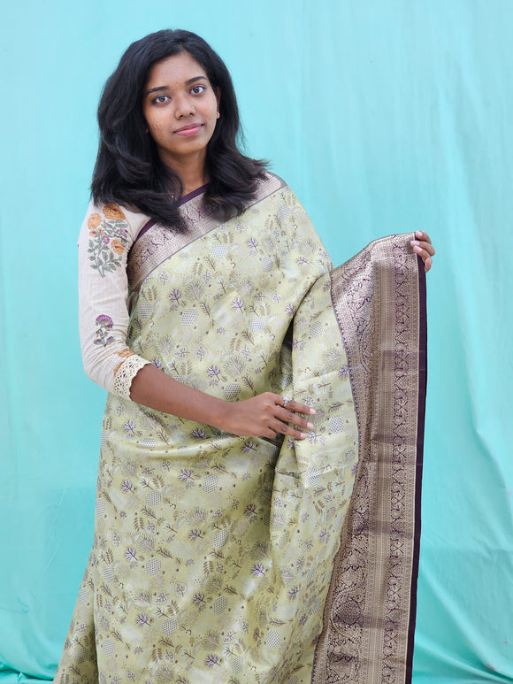 Kanchipuram Blended Grand Tissue Silk Saree 048