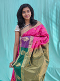 Kanchipuram Blended Mini Bridal Silk Saree 232