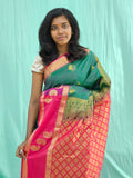 Kanchipuram Blended Mini Bridal Silk Saree 234