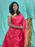 Kanchipuram Blended Mini Bridal Silk Saree 235